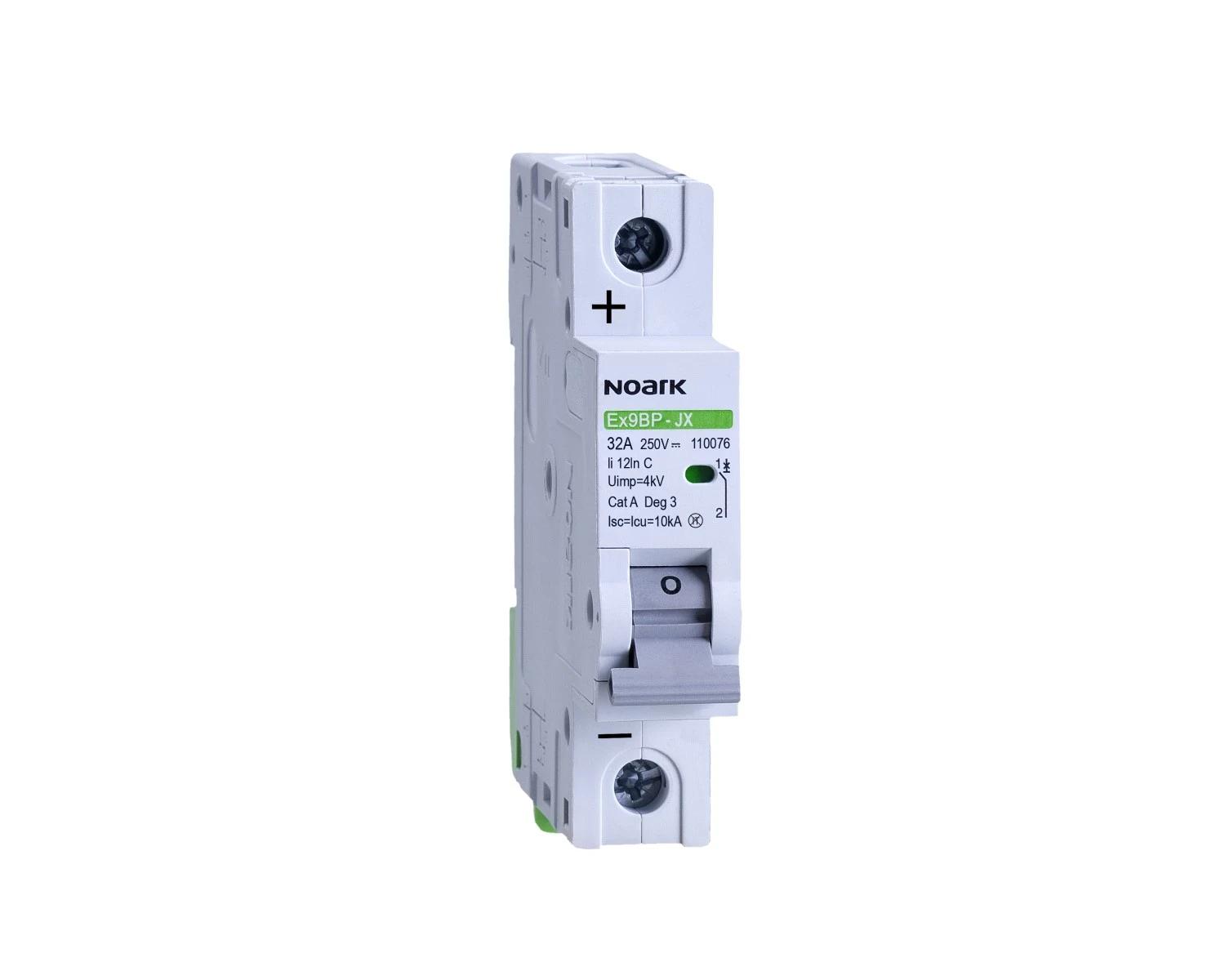 Intrerupator automat DC 50A 1P Curba C 10kA 250V - Noark Ex9BP-JX(+) 110078 pentru aplicatii fotovoltaice