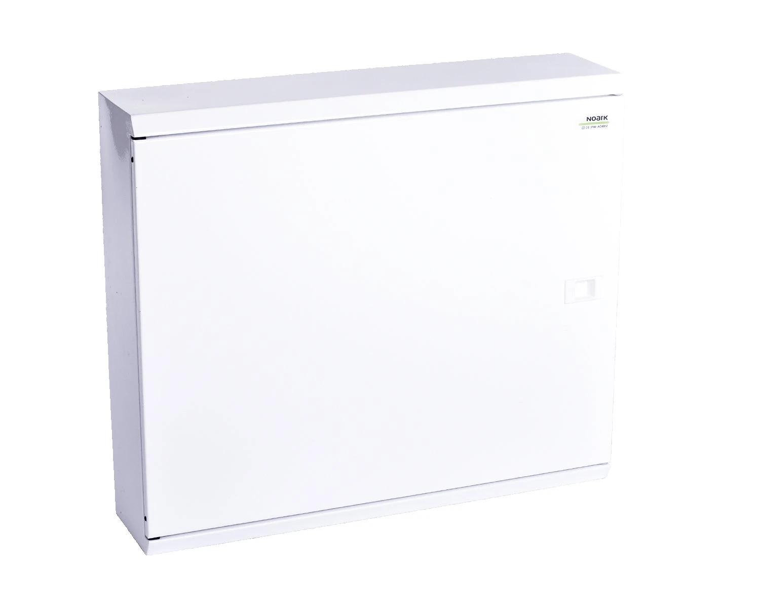 Tablou metalic de distributie plat, aparent, 6 randuri (6x33 module), 198 module, culoare alba,usa plina, blocuri terminale NPE incluse - EMFS6 198W - Noark, 109828 