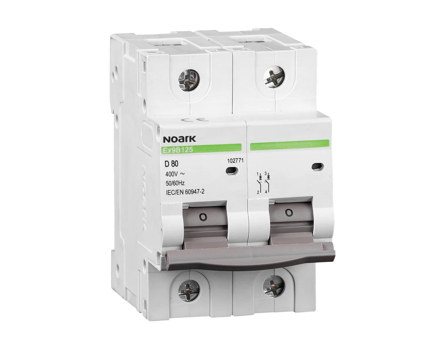 Intrerupator automat 63A 2P Curba D 25kA - Noark Ex9B125 102770