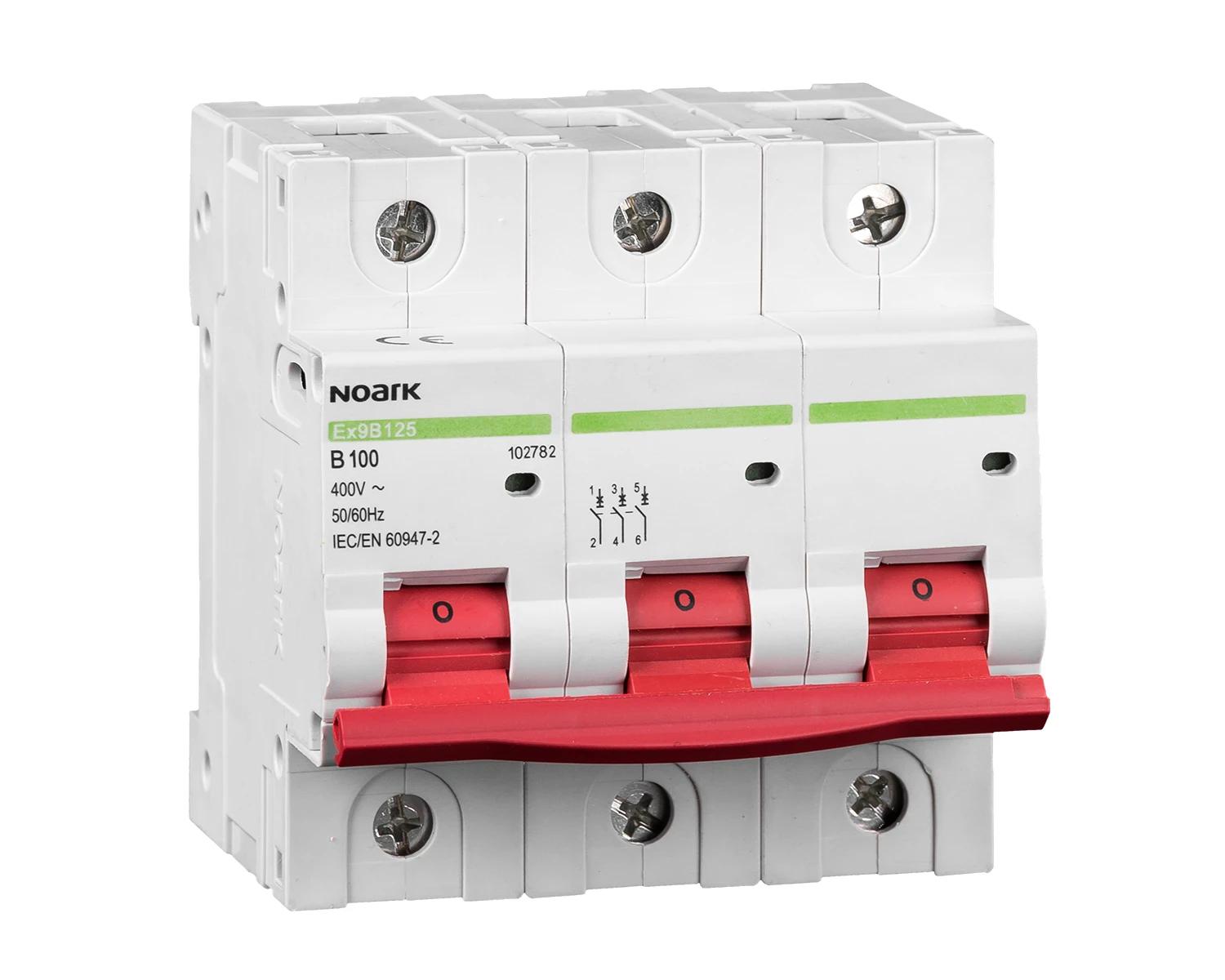 Intrerupator automat, 50A, 3P, Curba B, 25kA - Noark Ex9B125 102779