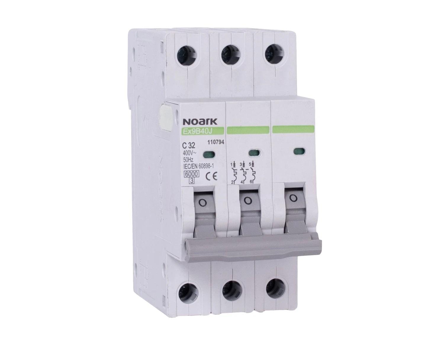 Siguranta automata 2A 3P Curba C 6kA - Noark Ex9B40J 110786