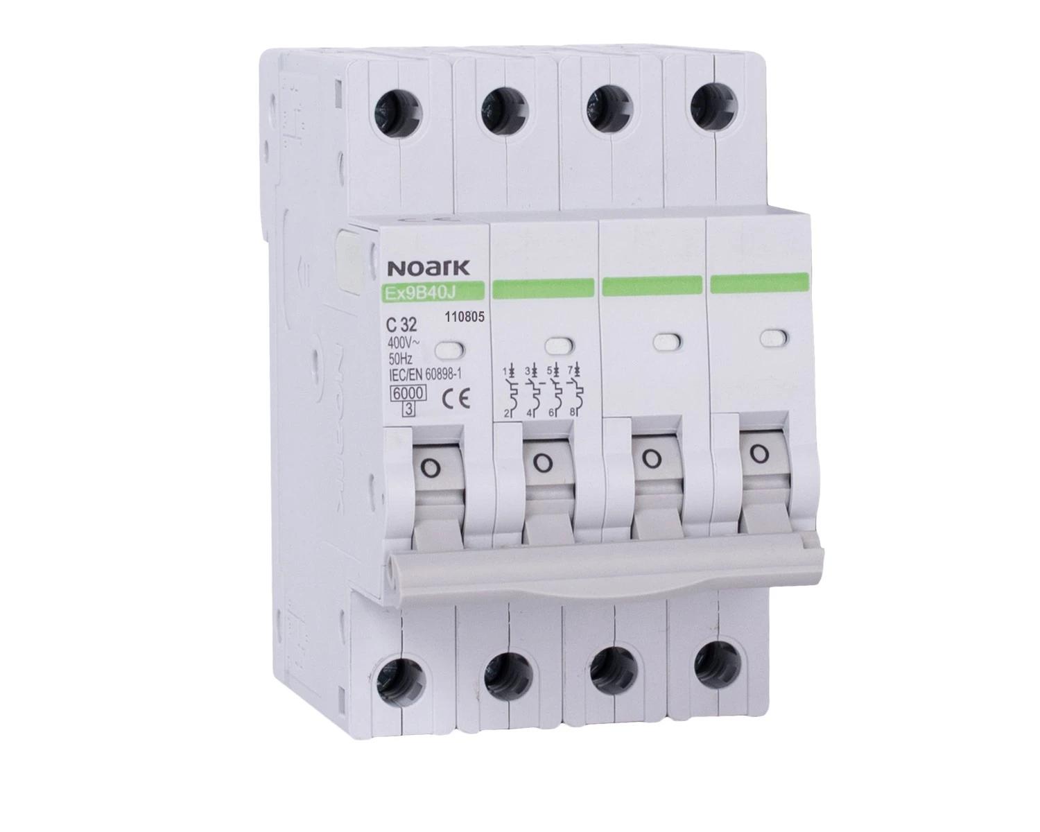 Siguranta automata 2A 4P Curba C 6kA - Noark Ex9B40J 110797