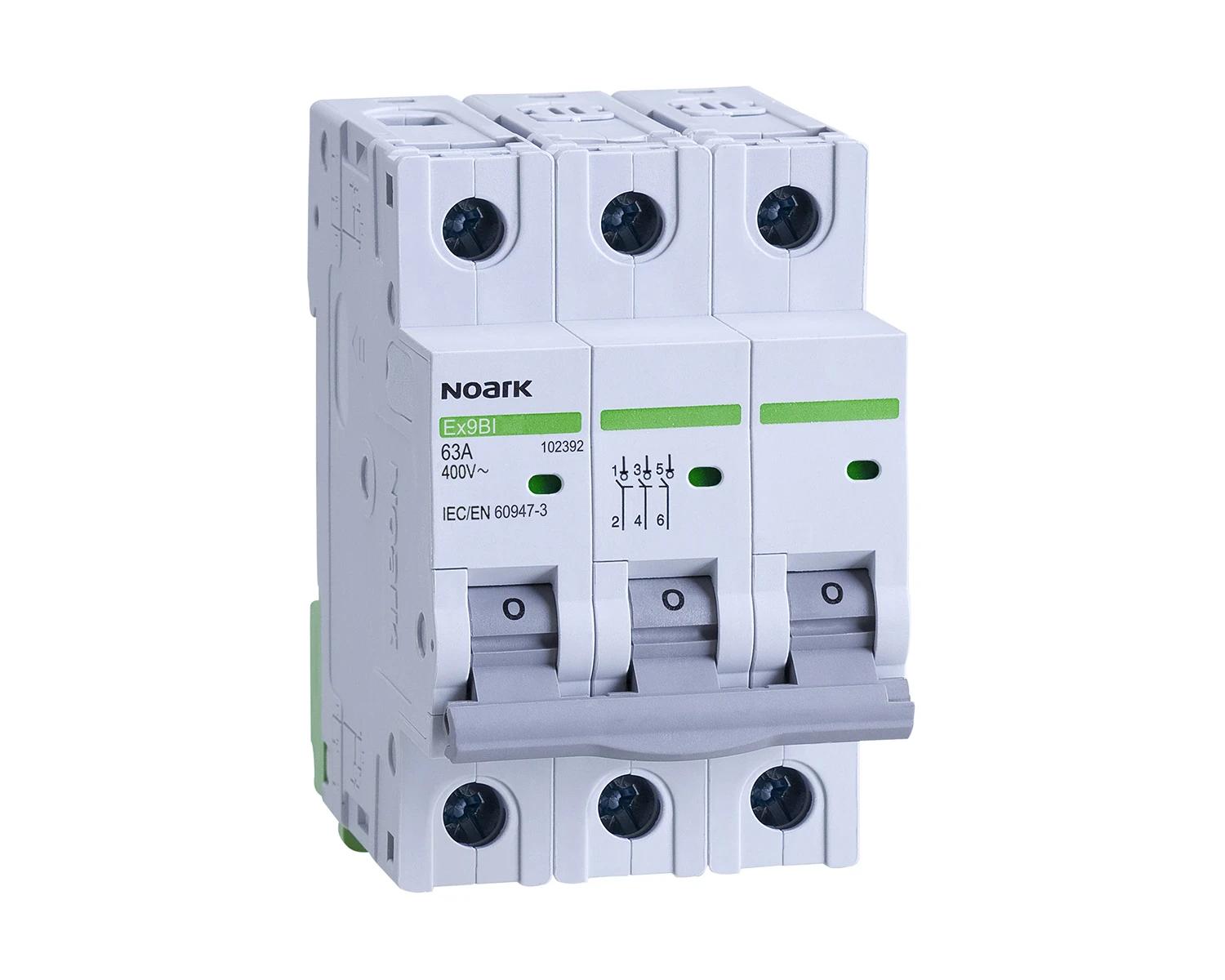 Intreruptor-separator 63A 3P latime 3 module - Noark - Ex9BI - 102392