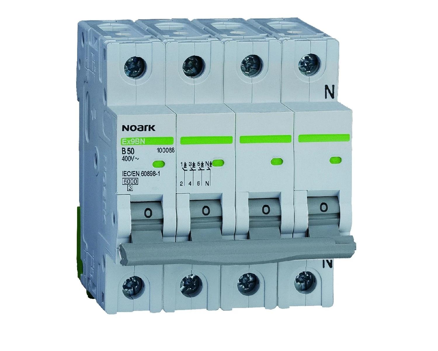 Siguranta automata, 13A, 3P+N, Curba D, 6kA - Noark Ex9BN 100247