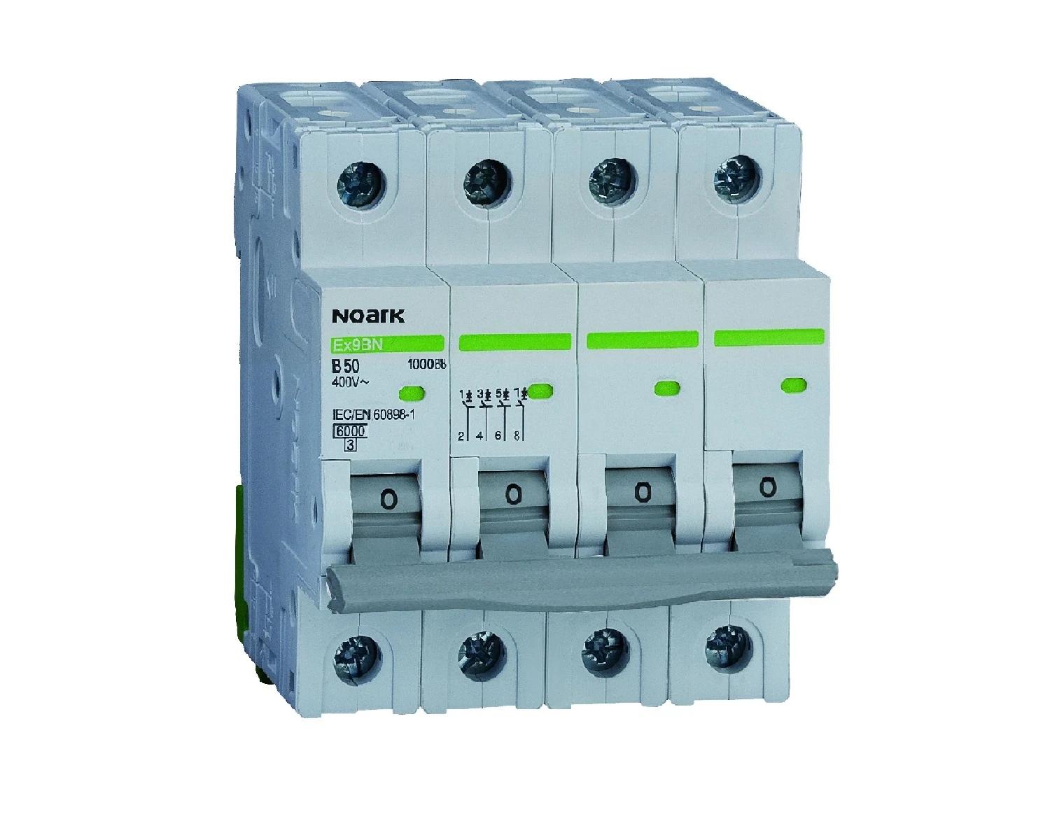 Siguranta automata, 6A, 4P, Curba D, 6kA - Noark Ex9BN 100259