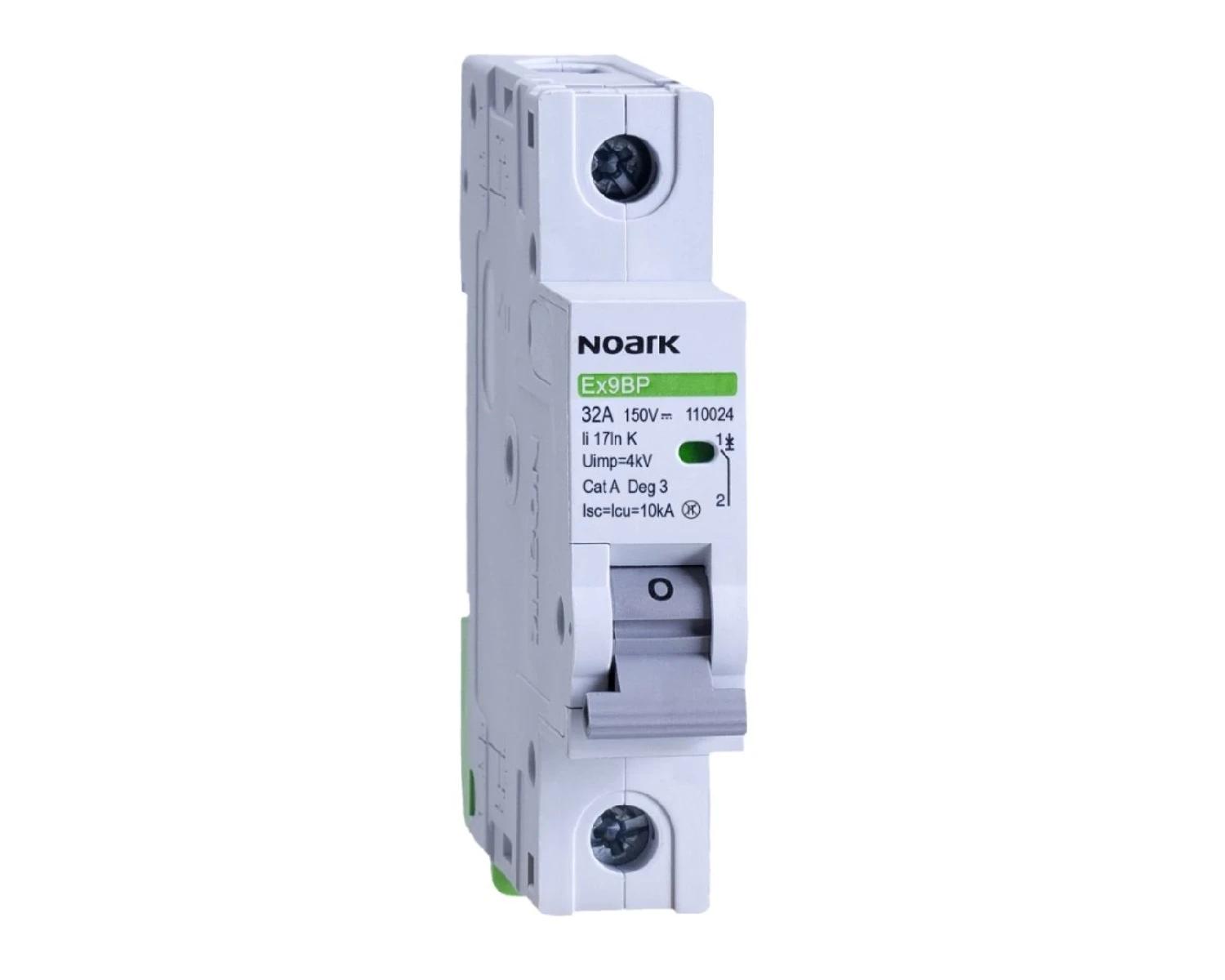 Intrerupator automat DC 32A, 1P, Curba K, 10kA, 150V - Noark Ex9BP 110024, pentru aplicatii fotovoltaice 