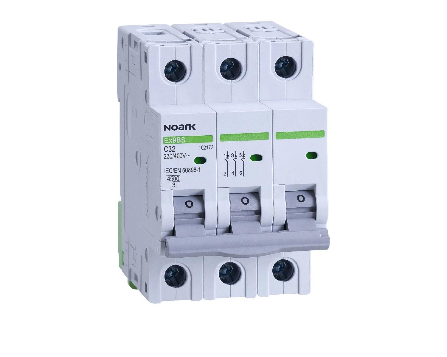Siguranta electrica modulara, 1A, 3P+N, Curba B, 4.5kA - Noark Ex9BS 102086