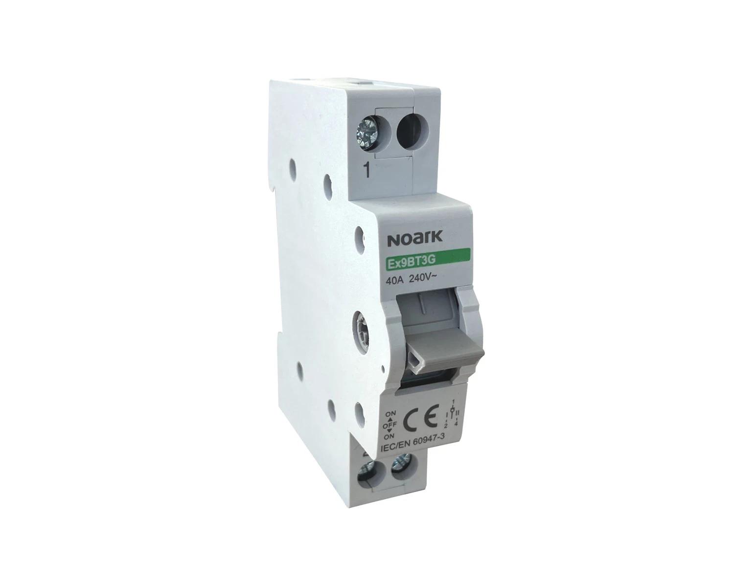 Separator de sarcina 40A 1P cu 3 pozitii de comutare (I-0-II) - Noark - Ex9BT3G - 113920