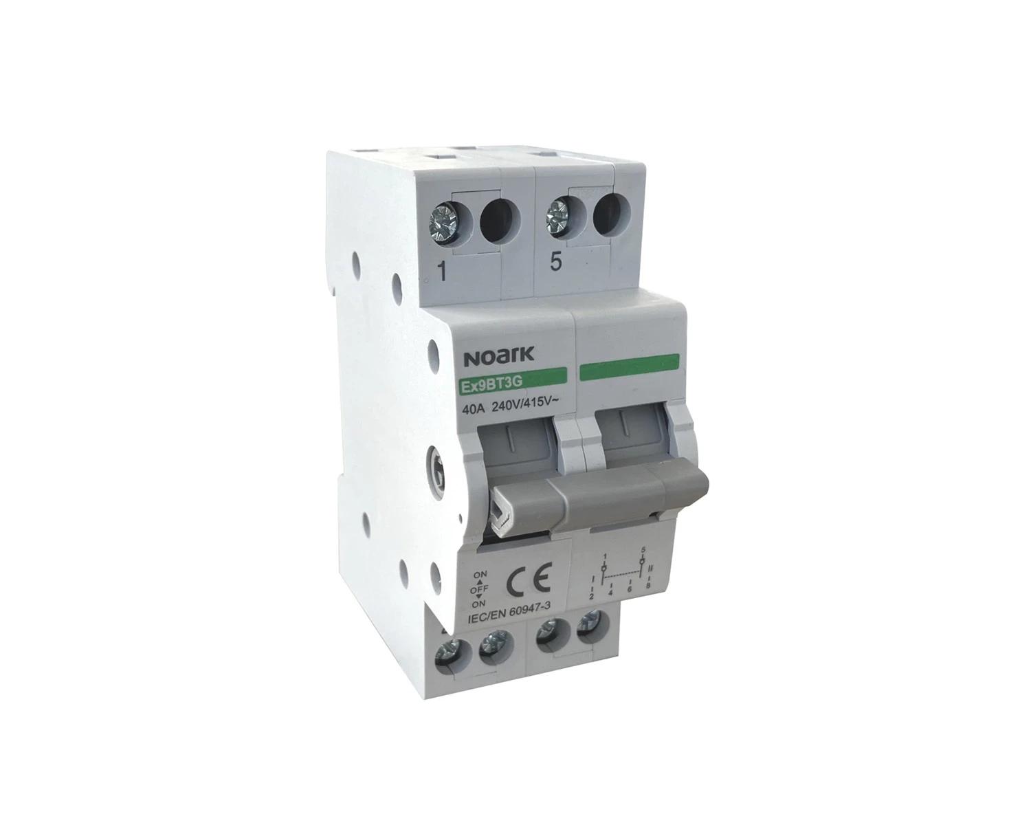 Separator de sarcina 16A, 2P, cu 3 pozitii de comutare (I-0-II) - Noark - Ex9BT3G - 113921