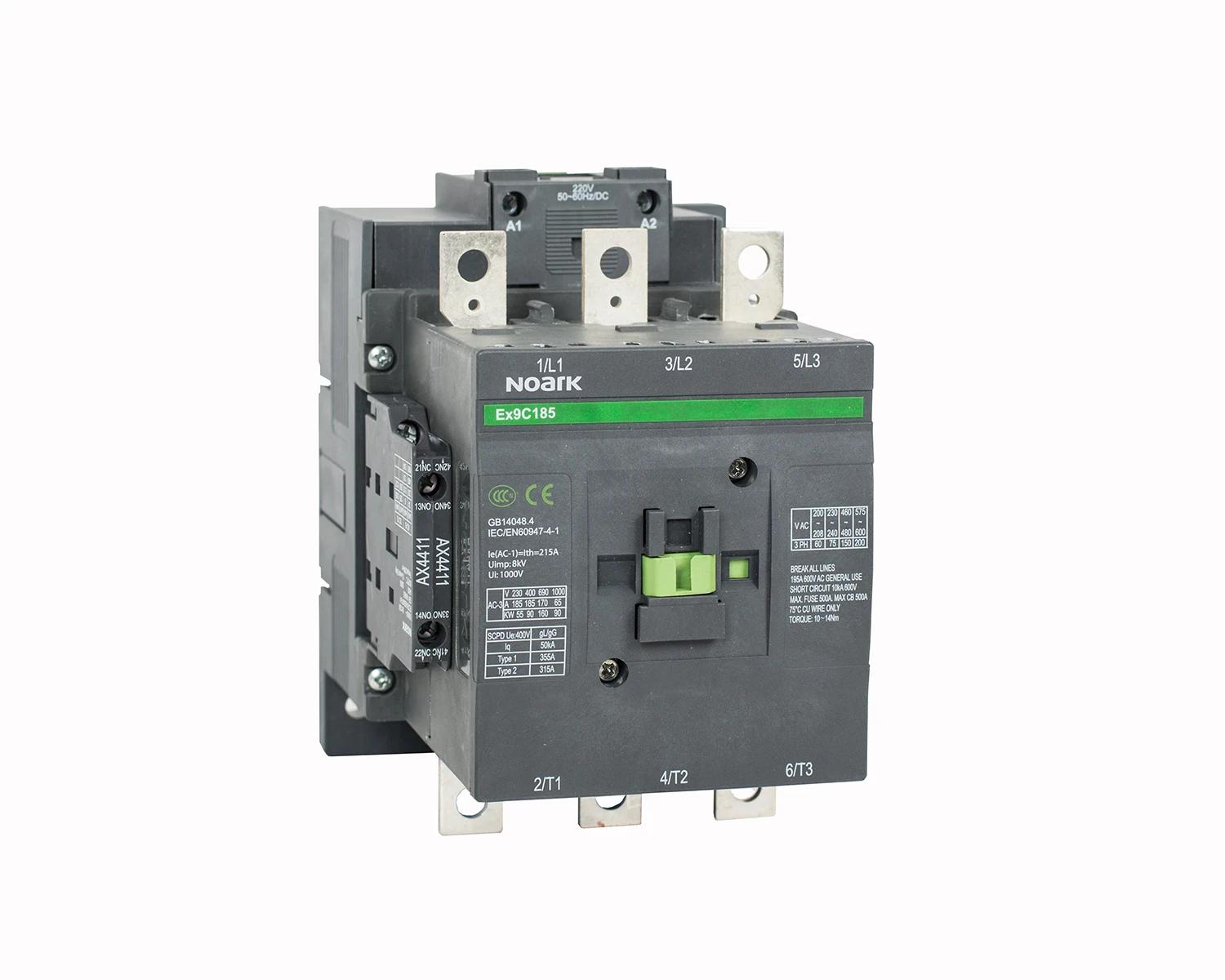 Contactor 3P (3ND) 115A AC-3 tensiune bobina 240V AC/DC aux 2 NO + 2 NC - Noark Ex9C115 106218