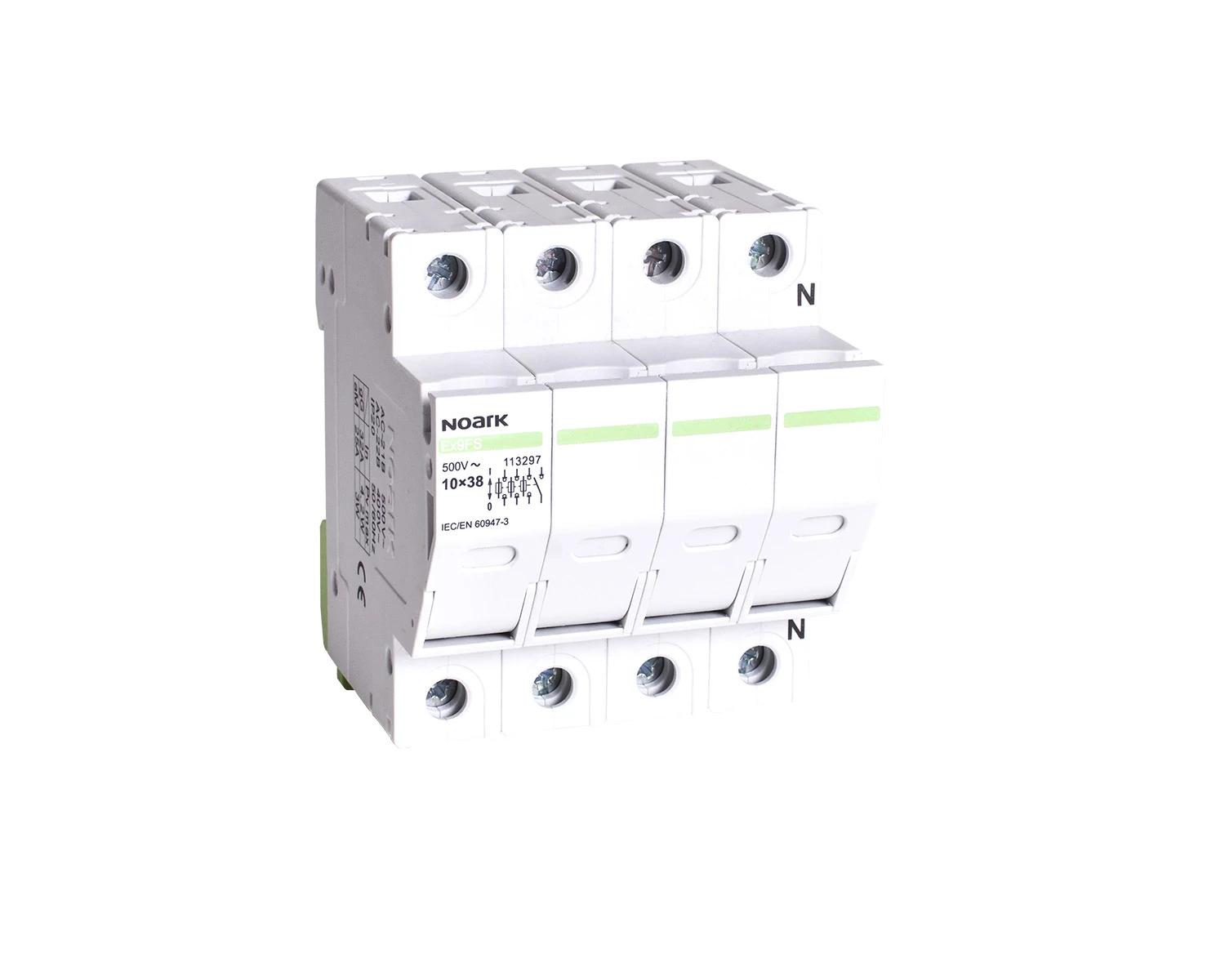 Separator de sarcina cu fuzibil 32A 3P+N 10x38mm fara indicator ardere fuzibil - Noark - Ex9FS WI - 113297