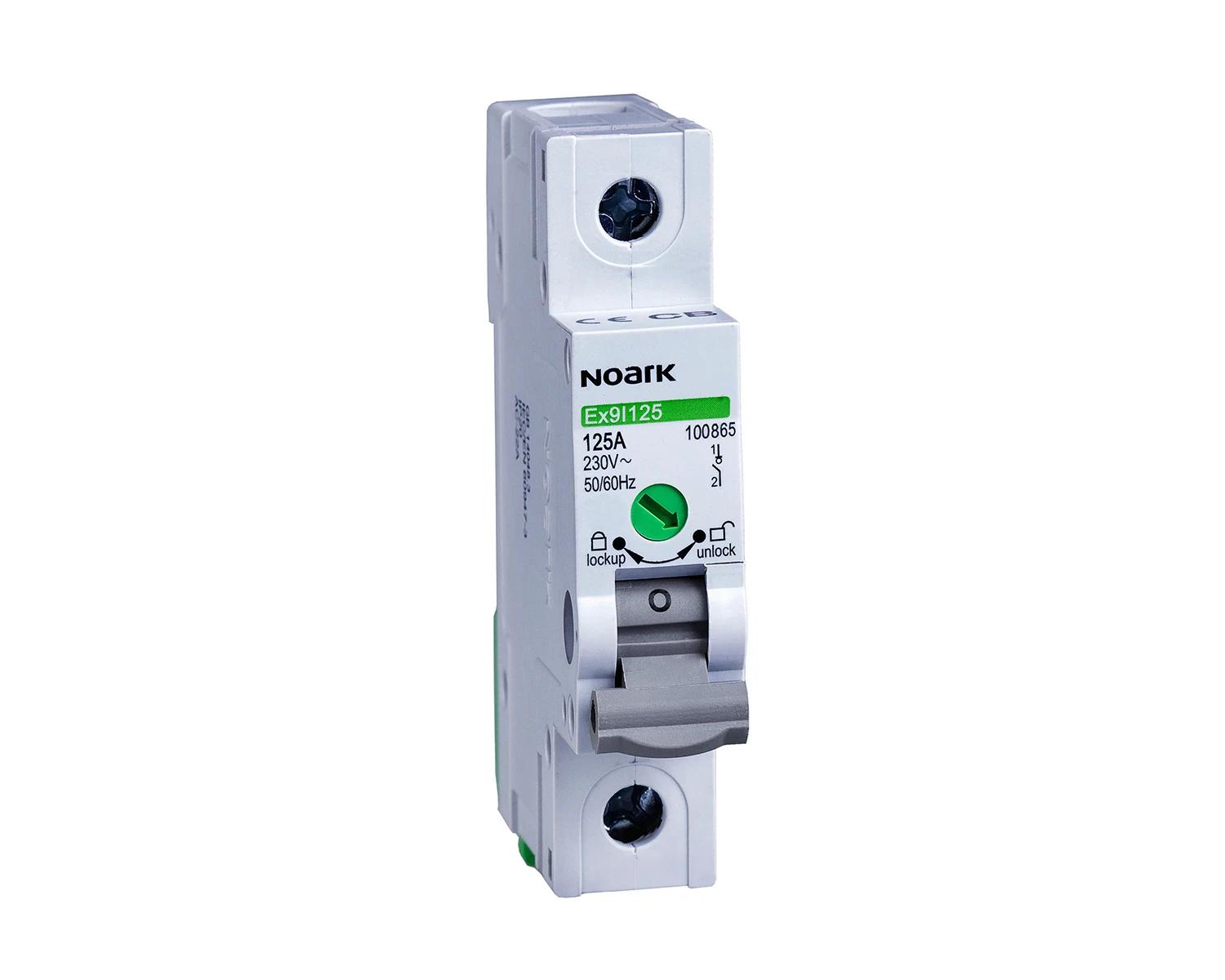 Intreruptor-separator 16A, 1P, latime 1 modul - Noark - Ex9I125  - 102304 