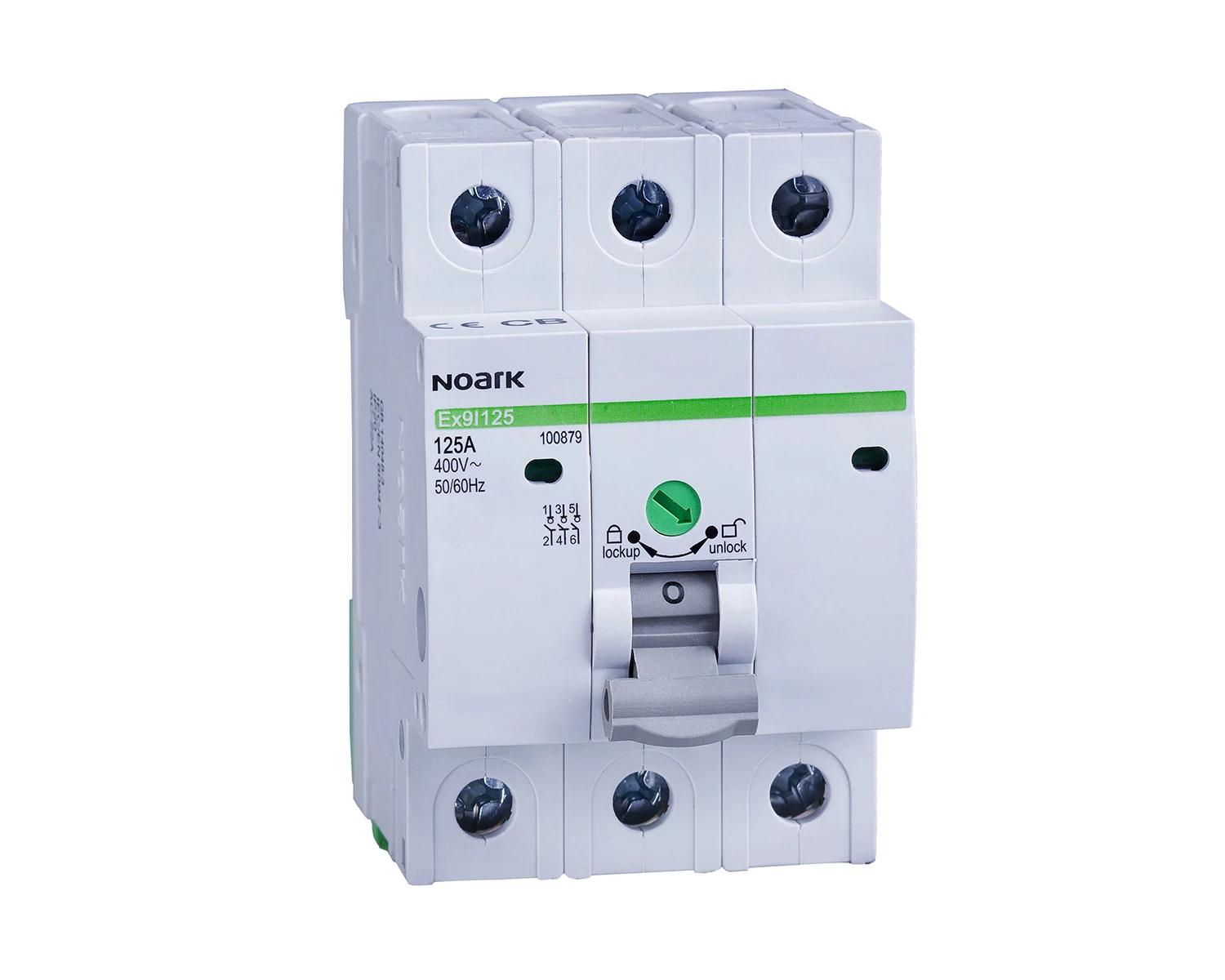 Intreruptor-separator 100A, 3P, latime 3 module - Noark - Ex9I125  - 100878