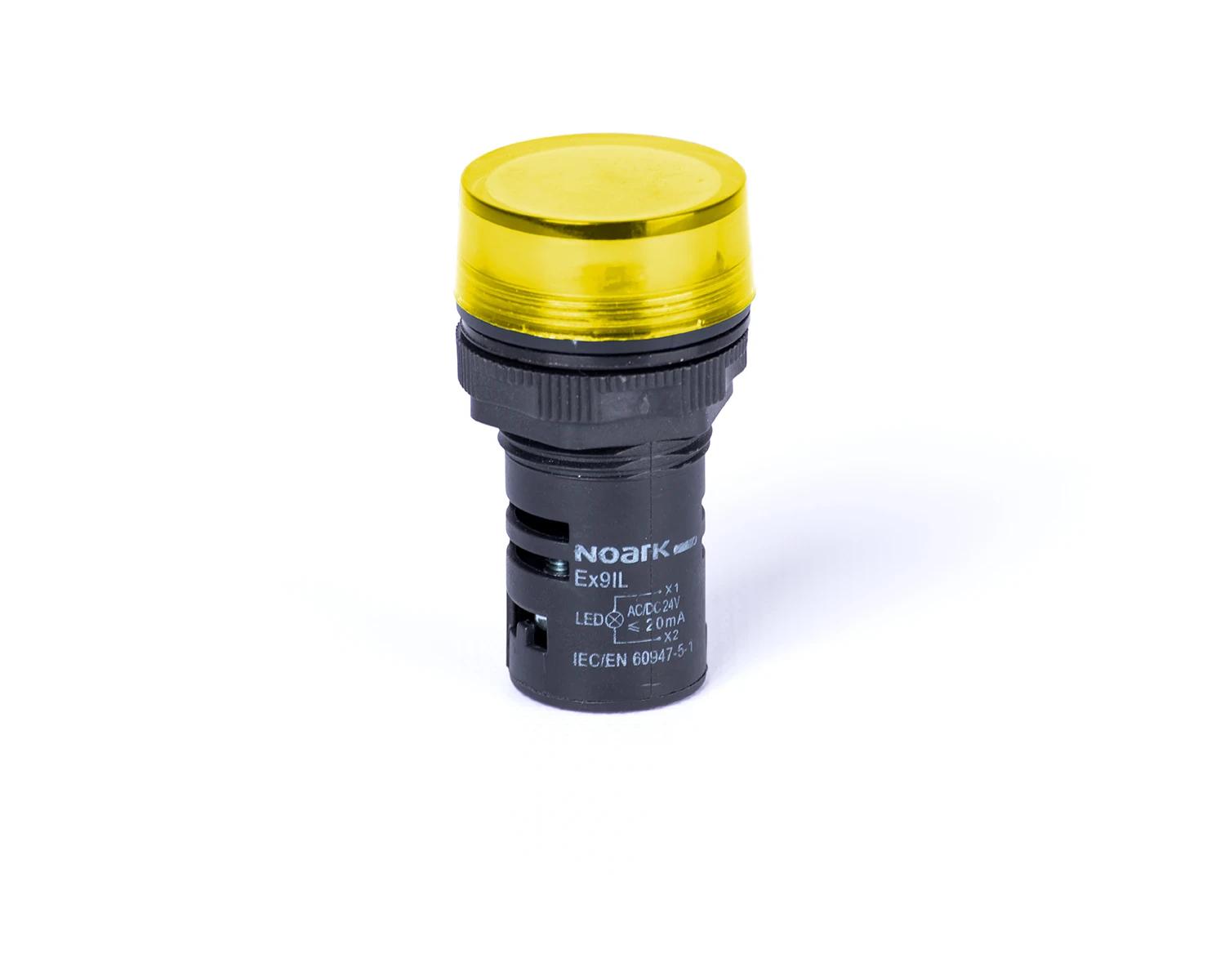 Lampa semnalizare cu montaj pe uşa capişon plat capacitiv galben 110V AC Ex9IL 1C y 110V AC - Noark - 105441