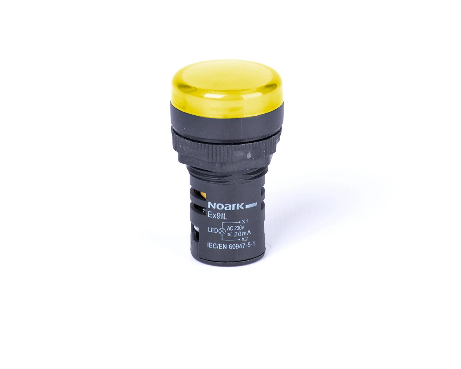 Lampa semnalizare cu montaj pe uşa capişon inalt capacitiv galben 400V AC Ex9IL 2C y 400V AC - Noark - 105491
