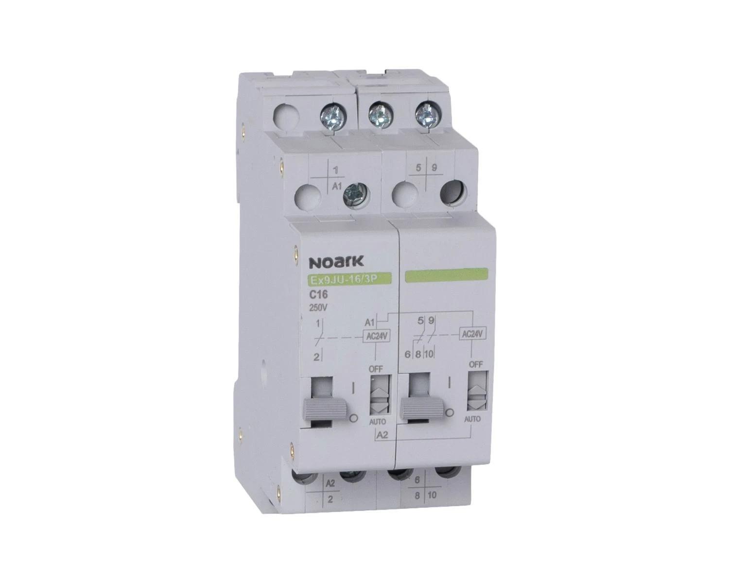 Releu pac cu pas - teleruptor - impuls 32A, 3 Poli, bobina 24V DC, Ex9JU-32 - Noark - 110289 