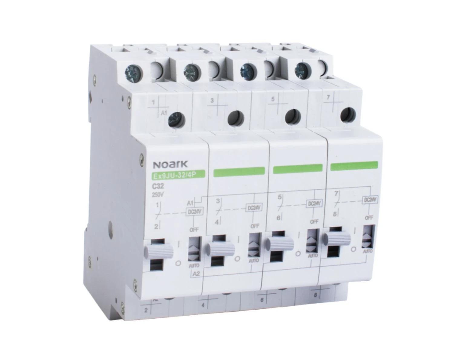 Releu pac cu pas - teleruptor - impuls 32A, 4 Poli, bobina 230V AC, Ex9JU-32 - Noark - 110281