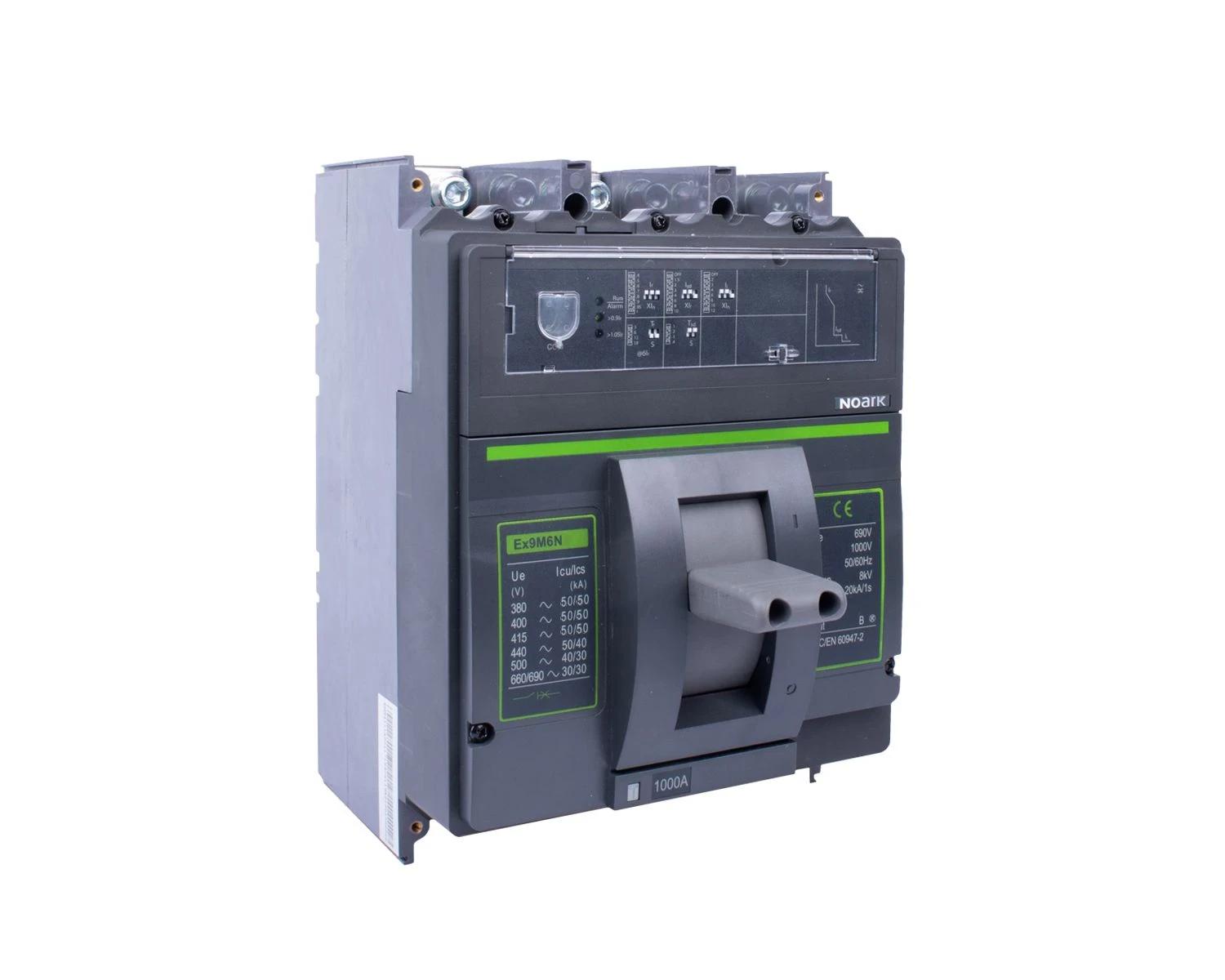 Intrerupator USOL 1250A, AC, 4P, 100kA, Bloc declansator electronic (DIP) SU20L, , cadru M6  - Noark Ex9M6H 110362 