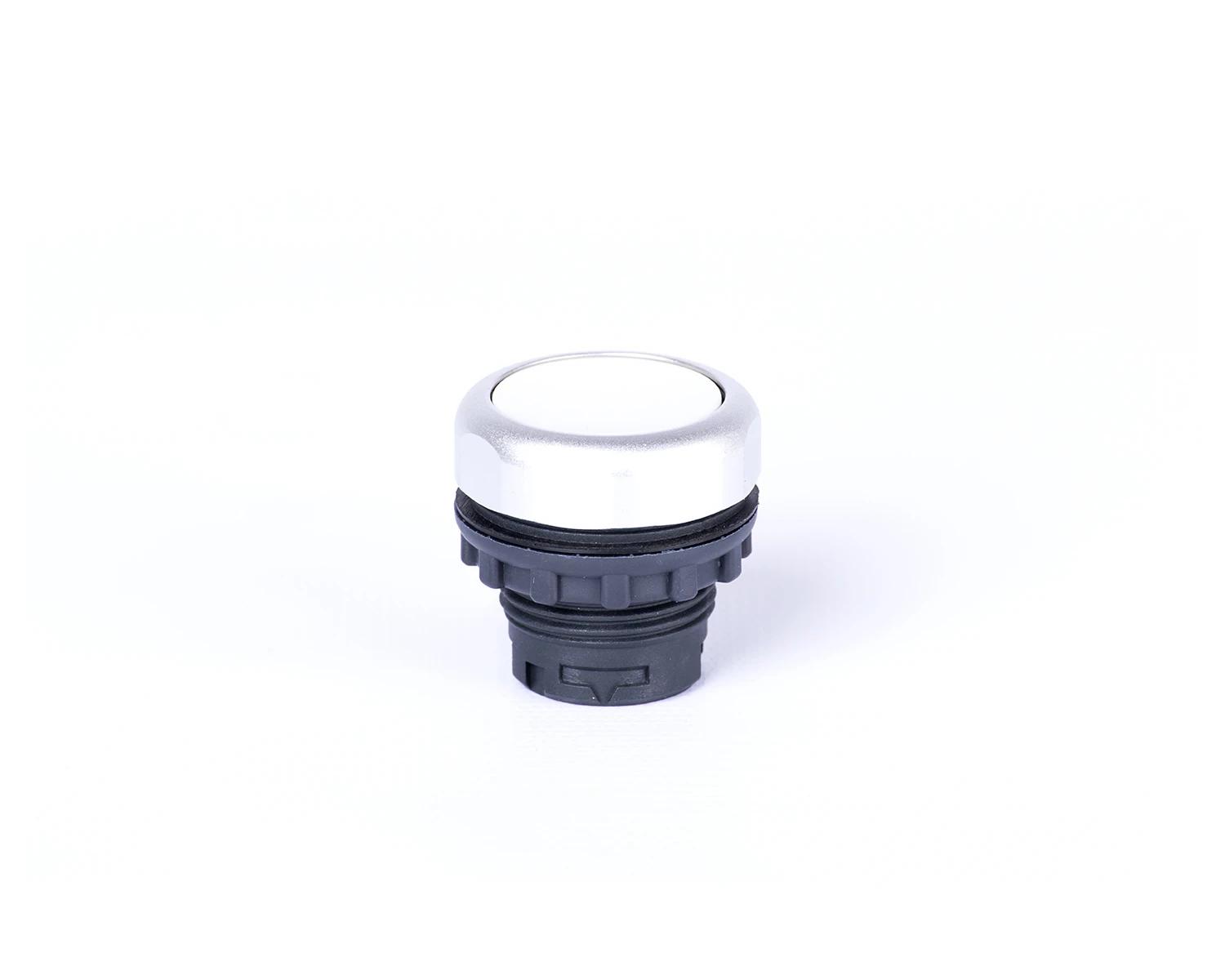 Buton plat cu revenire fara inscripţionare alb Ex9P1 F w - Noark - 105612