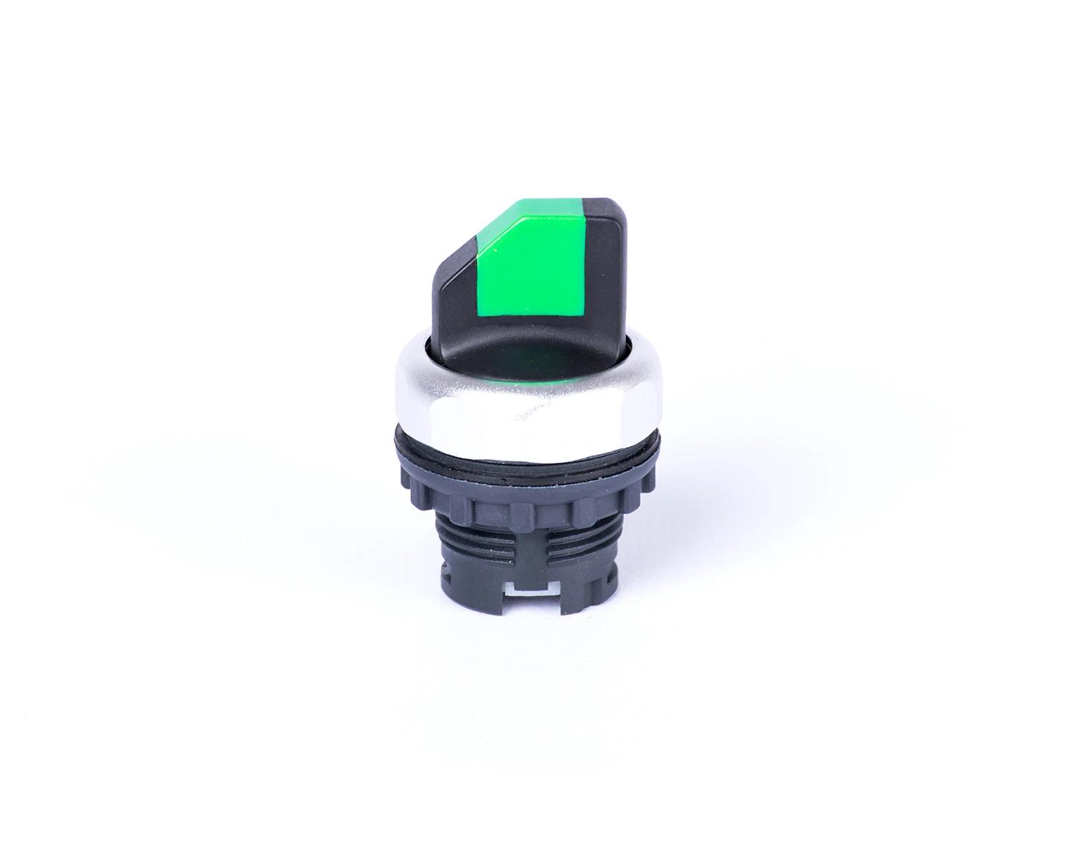 Selector 3-poziții cu mâner revenire-reținere indicator