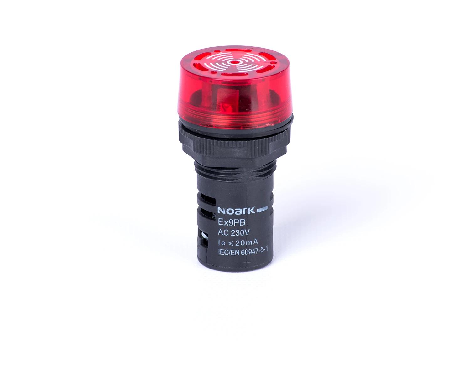 Indicator acustic cu montaj pe uşa, continuu, iluminat, roşu, 36V AC/DC Ex9PB L r 36V AC/DC - Noark - 105720 