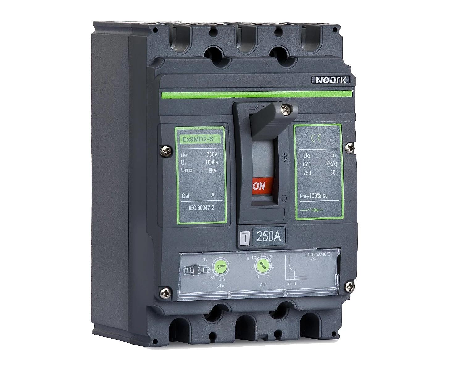 Intrerupator USOL 200A, DC, 3P, 70kA, cadru M2  - Noark Ex9MD2Q TM 112660