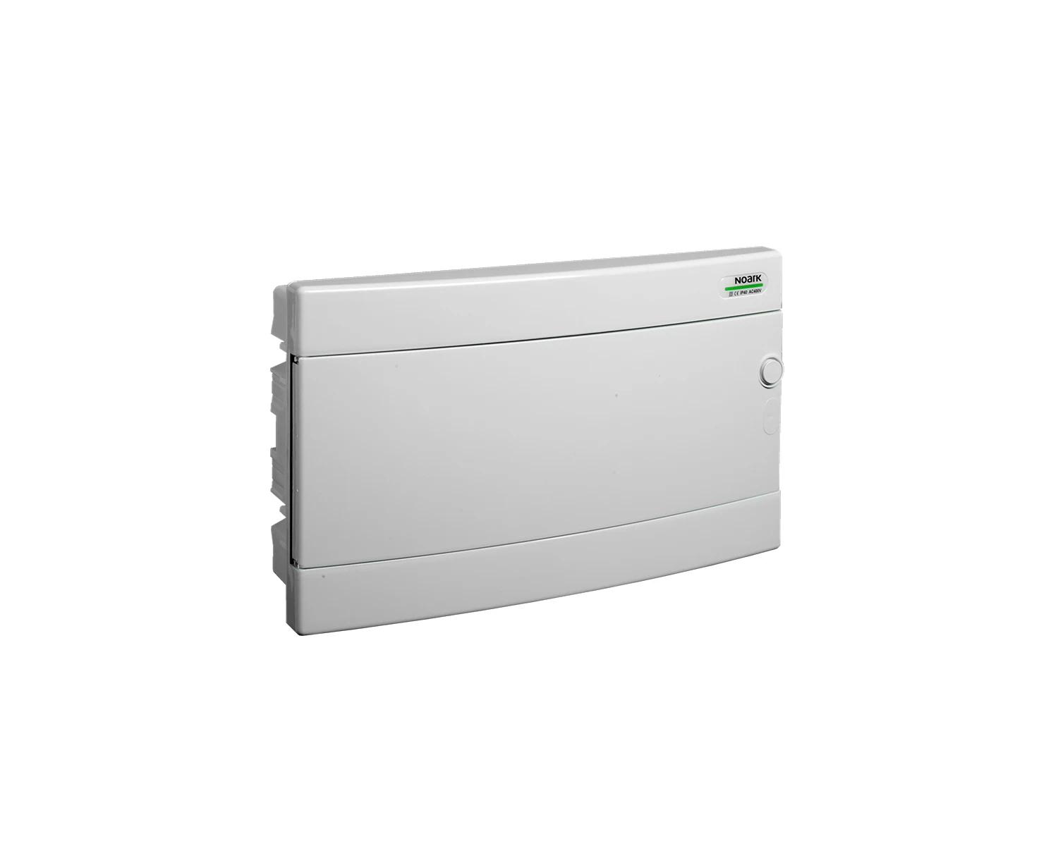 Tablou sigurante din plastic montaj incastrat usa alba IP40 2 randuri (1x24 module) - PNF 1x24W - Noark 113775