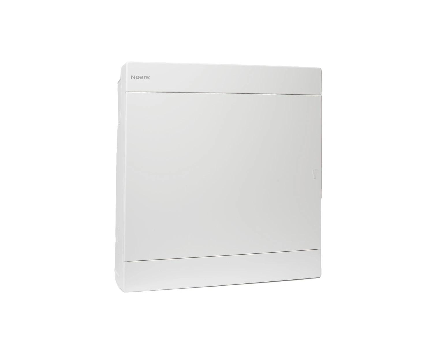 Tablou sigurante din plastic spatiu extins in spatele DIN montaj aparent usa alba IP40 2 randuri (2x18 module) - PNS2 E 2x18W - Noark 113430