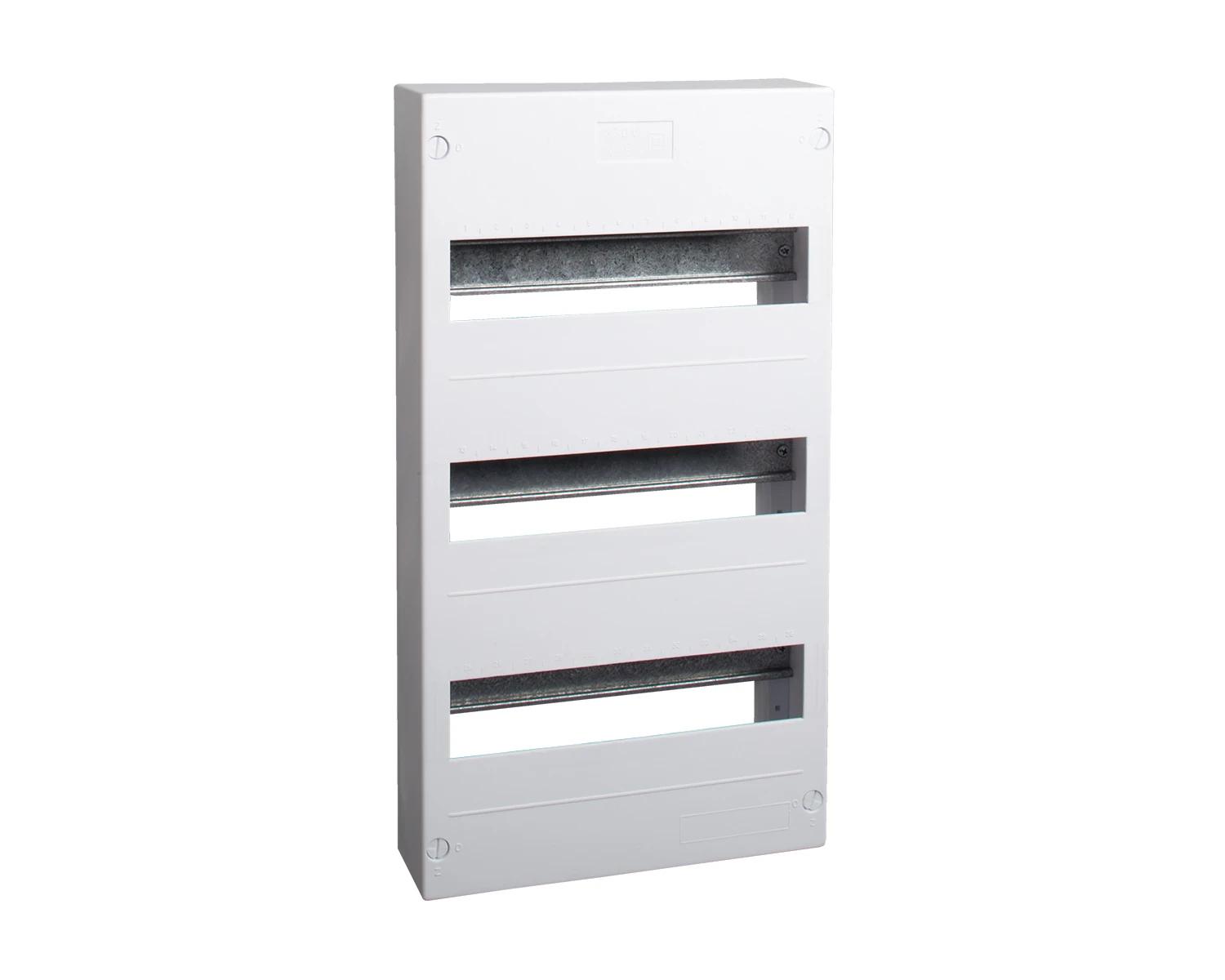 Tablou sigurante din plastic, fara usa, montaj aparent, IP30, 3 randuri, (3x12 module) - PXS 36 - Noark, 101528 