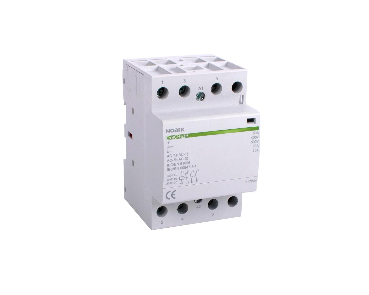 Contactor modular, silentios 40A, bobina 110V AC/DC, 3 NC - Noark, Ex9CH40H, 117220