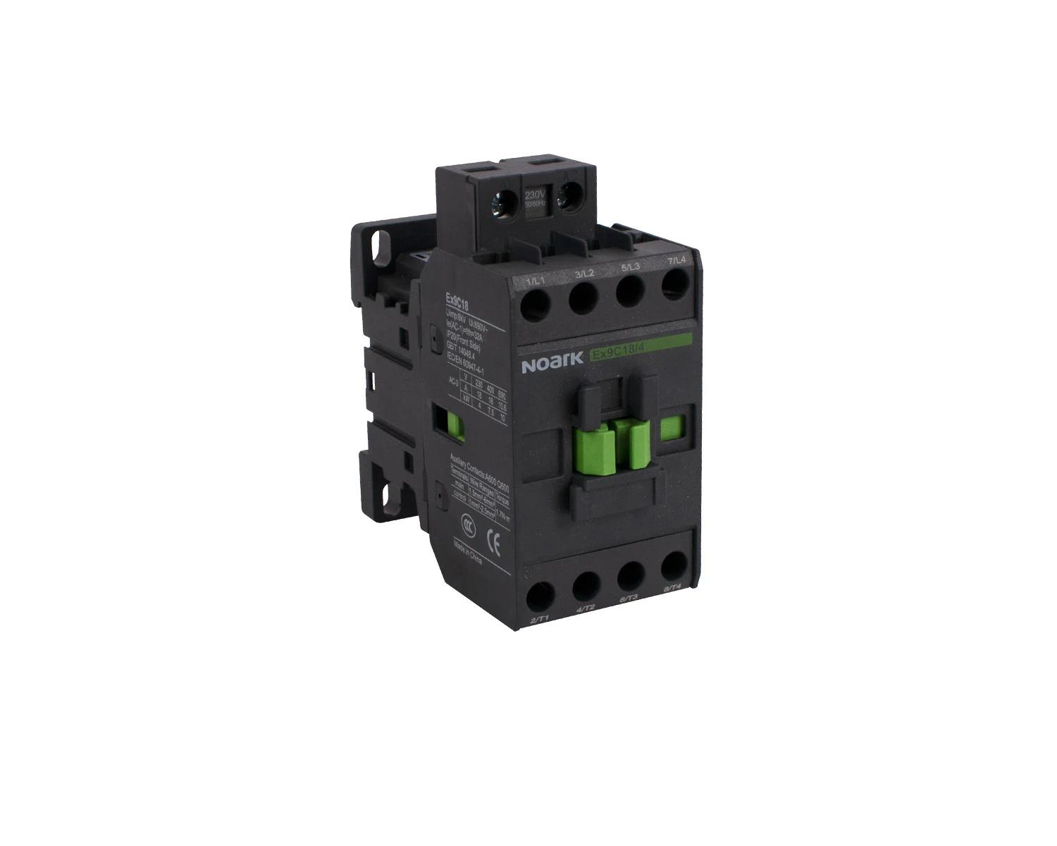 Contactor 4P (2ND+2NI) 18A, AC-3, tensiune bobina 127V AC - Noark, Ex9C18, 116654