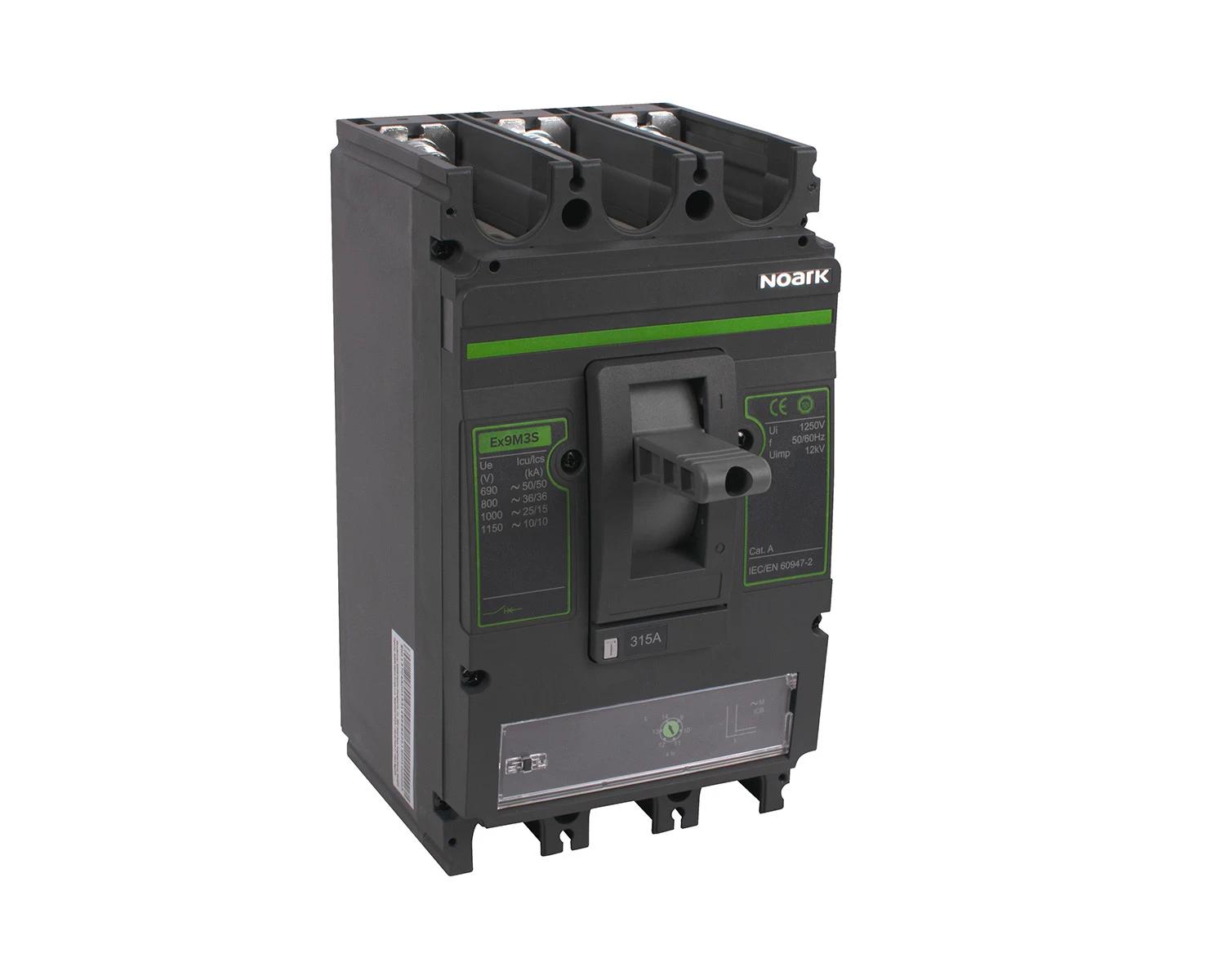 Intrerupator USOL 400A, AC, 4P, 100kA, cadru M4, pentru protectia motorului  - Noark Ex9M4H M 115884