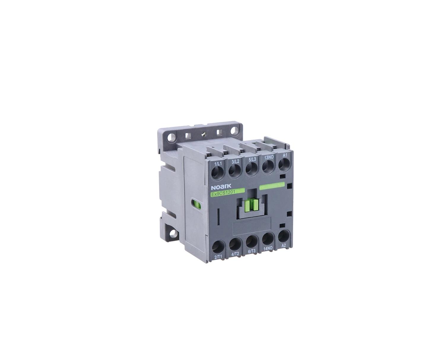 Mini-contactor 3P (3ND) 9A, AC-3, tensiune bobina 415V AC, aux 1 NO - Noark, Ex9CS09, 101016