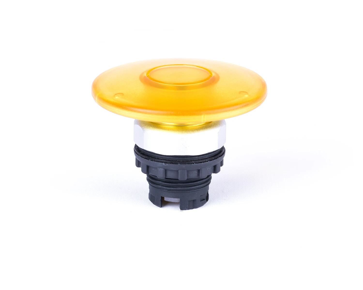 Buton ciuperca, 60 mm, cu revenire, cu indicator luminos, galben Ex9P1 M6I y - Noark - 105654